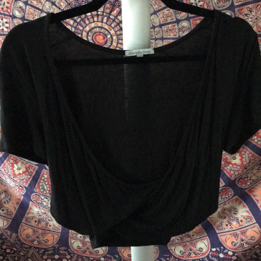 Black crop top